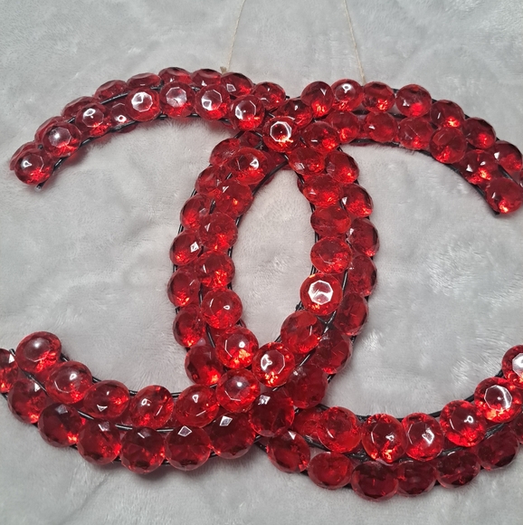 Red Diamond Wall Decor Wall Art Handmade - Picture 6 of 6